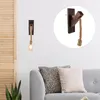 Wall Lamp Chandeliers Rustic Sconce Wooden Decorate Sconces Rope Light