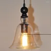 Pendant Lamps European American Style Lighting Creative Bell Hanging Lamp Room Decoration Restaurant Cafe Bar Kitchen Dining Light