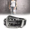 Cinturones Cinturón De Cintura Único Brillante Para Mujer Hombres Jeans Vestido Formal