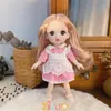 Bambole 16 cm Bjd Doll Dress Up con vestiti per ragazze Giunto mobile Bellissimi giocattoli Regali per bambini 18 230826