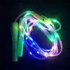 Jump Ropes LED Luminous Jump Ropes Skipping Rope Cable for Kids Night Exercise Fitness Training Sports HA 230826
