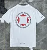 Camisetas camisetas clássicas camisetas coração de alta qualidade de alta qualidade de mangas curtas Tees Ch Horseshoe Cross Print Hearts Scwi