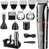 Rasoirs électriques tout en un tondeuse à barbe pour hommes Kit de toilettage sourcil corps rasoir tondeuse étanche Rechargeable 230826