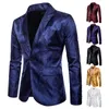 Abiti da uomo Blazer Abiti da uomo Banchetto Festa di nozze Bar Night Club Blazer Top Brillante Paisley Moda 230826