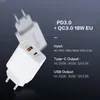 PD 20W USB C Адаптер быстрого зарядного устройства для iPhone 15 14 13 12 11 Pro Max XS XS 7 8 Pllus iPad mini 2 3 4 5 Samsung Galaxy S8 S9 S10 A11 LG Stylo 5 6 Oppo Vivo Xiaomi