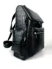 Backpack Top Quality Real Genuine Crocodile Belly Skin Leather Men Bag Black Color Daily Fast Ship Free Zip Close