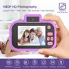 Speelgoedcamera's 4000W Kindercamera Digitaal Kinderen High Definition Voor Achter Dubbel 2 Inch HD IPS Scherm Opladen via USB Aanbevolen 230826