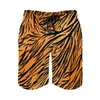 Shorts masculinos legal tigre impressão placa verão preto listras clássico calças curtas masculino surf secagem rápida troncos de natação personalizados