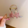 Pinzas para el cabello con incrustaciones de diamantes de imitación para mujer, estrella acrílica, moda versátil, accesorios exquisitos de lujo para el cabello, accesorios de diseñador