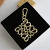 design Unique geometric hollowing keychain delicate multi-color bag charm pendantUNB9