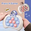 Jouet de décompression Enfants Pressez-le Jeu Fidget Jouets Sensoriels Poignée de poussée rapide Jeu Bubble Squeeze Soulager Anti-Stress Enfants Montessori Jouet Cadeau 230826