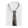 Kowądy Elegancki czarny i szary marmurowy krawat Mężczyźni Kobiety poliester 8 cm nowoczesny graficzny krawat na szyję dla szczupłych klasycznych akcesoriów Cravat
