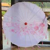 Umbrellas Chinese Hanfu Oil Paper Waterproof Umbrella Tassel Ceiling Decoration Worker Dance Parasol