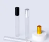 wholesale 100 PCS/Lot 10ml Essential Oil Bottle Roller Ball perfume sample bottle Glass Roll On Durable Cosmetic Containers LL