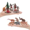 Autres jouets 12pcs figurines d'animaux réalistes simulées figurine d'action de volaille ferme chien canard coq modèles éducation pour enfants enfants cadeau 230826