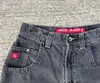 Pantaloncini da uomo Pantaloncini JNCO Y2K Hip Hop Stampa grafica Pantaloncini da ginnastica in denim larghi Pantaloncini da basket da uomo Harajuku gotici da donna estivi 230826