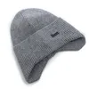 Beanie/Skull Caps Heren Wintermuts Fleece toevoegen Warme oorklep Cap Stijlvolle zachte muts voor heren Outdoor Dikker Skisport Gebreide muts 230826