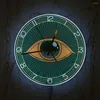 Väggklockor ockult symbol frimurer ögon konstverk lysande klocka abstrakt alla ser manson ockultism heminredning glödande led klocka