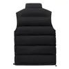 Gilet da uomo Gilet imbottito resistente all'acqua Cappotto slim fit con colletto rialzato e abbottonatura con cerniera per esterno