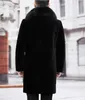 2023 Vinter Nya herrdesigner Jackor Hombres Warm Windbreaker Long Wool Blends Ytterkläder Rockar Black Thicken Coat S-6xl