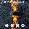 Lâmpada de parede solar 4led ao ar livre para cima e para baixo iluminação luminosa à prova dwaterproof água decoração luz para varanda jardim rua