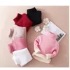 Pullover Winter Big Children Thick Sweaters Boy Girl Knitted Turtleneck Kids High Collar Pullover Sweater Plus Velvet Warm Knitwear 2-10Y 230826