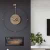 Wanduhren Nordic Luxus Uhr Modernes Design Stille Große Kreative Holz Orologio Da Parete Wohnzimmer Dekoration GPF50YH