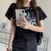 女性のTシャツ女性Tシャツ夏の半袖シャツグラフィックティートップス韓国スタイルTシャツFEMME Y2K衣服2023