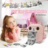 Toy Cameras Instant Printed Camera Thermal Printer Kids Digital Po Girl Child Video Girl Christmas Gift 230826