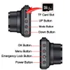 Dash Cam Dual Lens 1080p Full HD Driving Video Recorder GPS WiFi Car DVR Camera Camera Night Vision Monitor Box Black