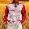 Men's Dress Shirts Fashion 2023 Christmas Shirt Snowflake Plaid 3D Printing Holiday Party Long Sleeve Oversized XS-6XL