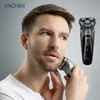 Electric Shavers Enchen Blackstone Electrical Rotary Shaver For Men 3D Floating Blade Washable Type USB RECHARGEABLE RACHAVING BEARD MASHINE 230826