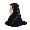Roupas étnicas Mulheres Muçulmanas Uma Peça Amira Hijab Diamantes Lenço Envoltório Oração Islâmica Xales Árabe Tuban Cap Ramadan Chapéus Cobertura Completa