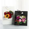 Geschenkpapier 50 teile/los Liebe Tragbare Blumenkasten Kreative Rose Shop Arrangement Bundle Verpackung Großhandel