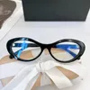 Frames Fashion New Women Small Oval Cateye Glasses Frame 5717140 Italy Doublecolor Plank Fullrim for Prescription Sunglasses Goggles f