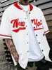 Chemises habillées pour hommes Hip Hop Mens Oversize Chemise Mode Graphique Imprimer Manches Courtes Lâche Top Streetwear Hommes Y2K Style Col Montant Boutonné 230826