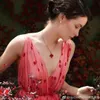 Collier pendentif vintage en cuivre nacre de coquille grand trèfle à quatre feuilles fleur longue chaîne collier de pull pour les femmes avec boîte cadeau de fête
