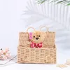 Storage Baskets Weave Basket Desktop Box Toy Sundries Cosmetic Underware Organizer Office Stationery