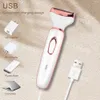 Epilator 4 i 1 Electric Razor for Women Shaver Lady Body Hair Trimmer Armpit Bikini Arm Leg Face Mustasch Portable smärtfri 230826