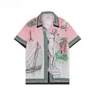 Casablanc-s 22SS Designer-Herren-T-Shirt-Set, Masao San-Aufdruck, Freizeithemd für Herren und kurzes lockeres Seidenhemd für Damen, hochwertige T-Shirts, kostenloser Transport, Herren-T-Shirt, Größe M–3XL
