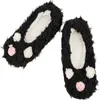 Kapcie Slippers Kobieta ciepła zima kobieta rozmyta non Skid Anti Slip Chwyt Sole Indoor Home Comfy Puszysty Przytulny miękki plusz