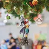 Anime Nightmare Before Christmas Jack Skellington Christmas Tree Figure Decor Ornament för nyårsfest Party Perifery
