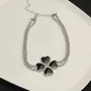 Designer Neckchain SL Luxury Top Sexy Painting Oil Chockey Creative Geometry Flower Water Diamond Light Luxury Exaggerated Necklace fashion Accessories Jewelry