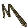 Bow Ties Golden Glitter Dog Print Tie For Men Women Necktie Clothing Accessories