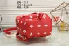 2023 brand New Fashion designer bag classic old flower women backpack shoulder tote bag double strap handbag high quality mini tote designer wallet 889