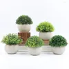 Mini fleurs décoratives en pot, fausses plantes artificielles en Pot, verdure en plastique pour la maison, le bureau, la ferme, décor de chambre
