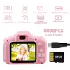 Speelgoedcamera's Digitale camera voor kinderen 1080P Minivideo Dubbele lens 2 inch touchscreen Pography Educatief voor kinderen Verjaardagscadeau 230826