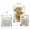 Storage Bottles Container Jar Room Bathroom Decoration And Model Tank Kitchen Home Glass Transparent