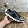 2023 novos sapatos casuais clássicos masculinos ace bordado tênis plataforma designer branco feminino