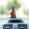 Colliers pendentifs Pendentif de sorcière d'Halloween pour décor de voiture Pendentif acrylique suspendu Charme de sorcière décoratif de voiture pour rétroviseur porte fenêtre 230826